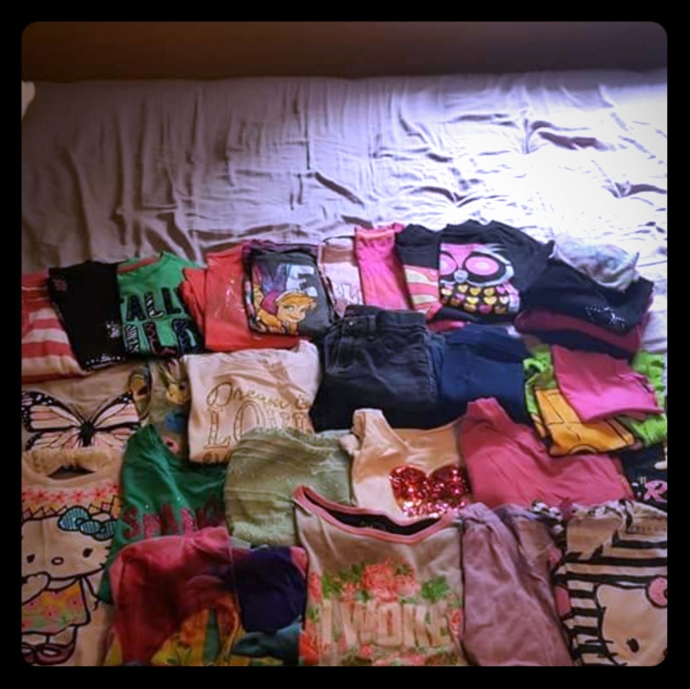 A LOT of little girl clothes 7-8